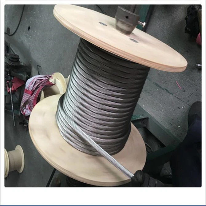 Galvanized 6X7+IWR diameter 5mm wire rope price per meter steel wire rope