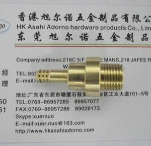 Garden Brass Hose Connector with Stop/Quick connector