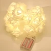 Garland Outdoor Flower Battery Operated Garden Christmas Wedding Party Room Decorative Lights Fairy Led Rose String Light