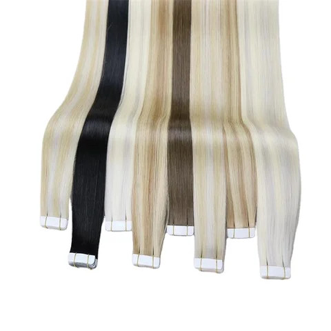 Gelite Tape In Hair Double Drawn Skin Weft Mini Tape Hair Extension Cuticle Aligned Remy Human Tape Hair Extensions