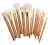 Import Goat hair 15pcs gold color high quality makeup brushes set in PU bag Customized Brushes Makeup from China