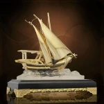 Gold Unique Europe Style Boats Metal Crafts