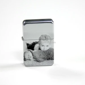 Good quality gift cheap oil waterproof blank sublimation lighter for heat press