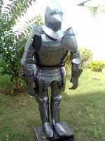 GOTHIC SUIT OF ARMOR-FULL WEARABLE LARP COSTUME ARMOR
