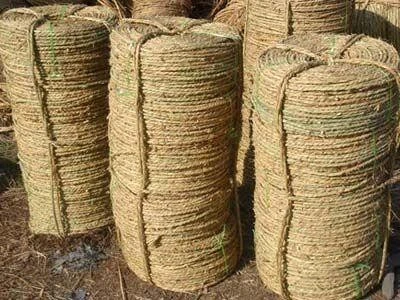 grass rice wheat straw rope knitting twisting making machine