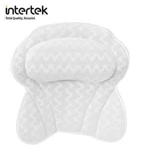 GRS Patented product design 3D air mesh washable soft spa bath pillow