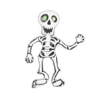 Halloween decoration holiday inflatable doll skeleton human inflatable toy