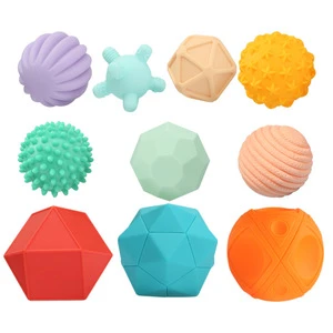 Hand catching ball tactile soft play baby toys activity 