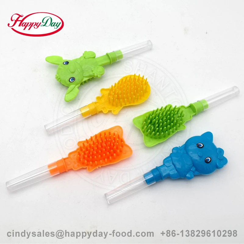 Happyday mini plastic comb toy candy fruit