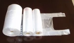 HDPE virgin T-shirt Plastic Bag on roll