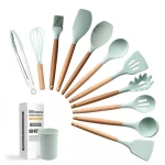 heat resistant silicone spatula set baking silicone spatula