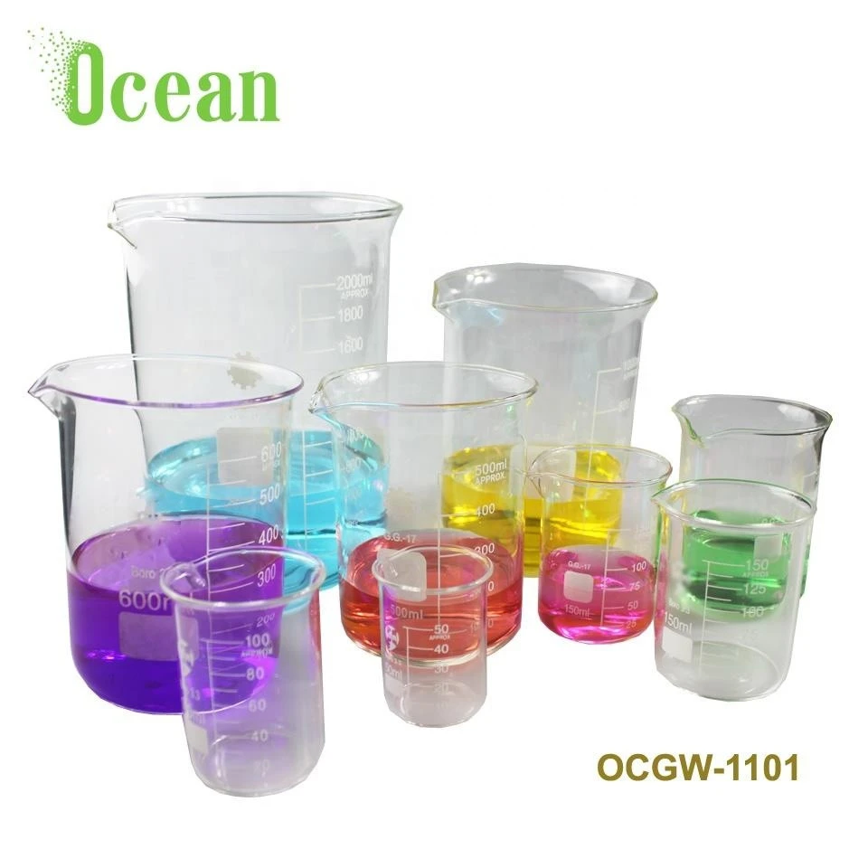 High borosilicate Laboratory glassware   low form beaker School Chemical Aids