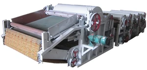 High efficiency fabric cotton waste recycling machine / cotton fiber wool opening machine