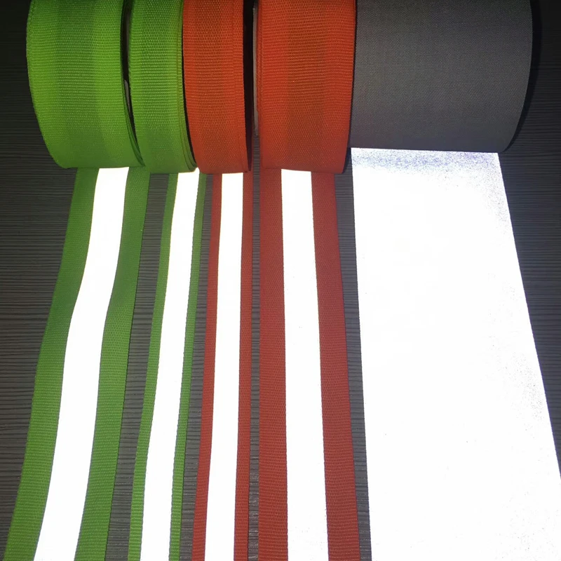 high light fluorescent green reflective webbing tape