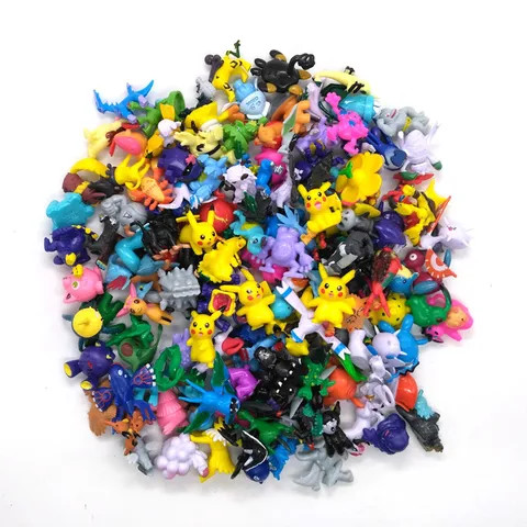 High quality 144pcs/set Cartoon toys for Poke mon toys game toys 2-3cm Childrens small gifts