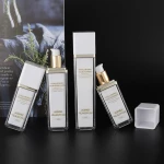 High Quality Acrylic Plastic Empty Lotion Pump Bottle 30ml Airless Bottle Cream Jar White Lid Skincare Bottle Set