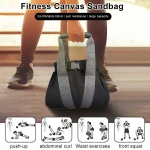 High Quality Adjustable Fitness Sandbag Heavy Workout Canvas Sand Kettlebell  Load Max Indoor Gym Fitness Supplies