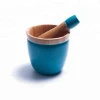 High quality  bamboo mortar and pestle set, Spice Herb Grinder wholesale
