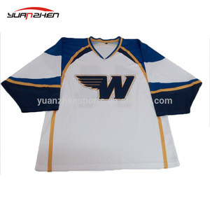 High quality custom sublimation printing ice hockey jersey for sale