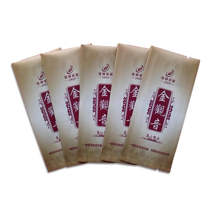 High quality empty green tea packaging packets bags
