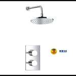 High quality factory sell WRAS arm 8shower head brass chrome thermostatic dual concealed shower mixer