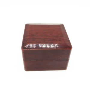 High Quality Fashion Brown Color White Insert Package Unique One Championship Rings Setting Jewelry Wood Box