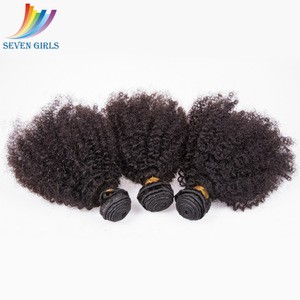 High Quality Good Feedbacks Afro Kinky Curl Human Hair Extension Bundles For Black Women