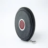 High quality hot sale wholesale business luxury leather round earphone cable Storage bag
