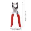 High quality Leather Handwork Tool Red rubber handle Belt Punch  Paper Stitching Chisel Tools Revolving Punch Pliers