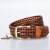 Import High Quality Men&#x27;s Braided Leather Belts For Men with zinc alloy belt buckle from China