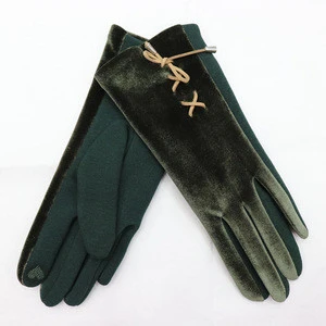 High quality of fashion gloves ladies gloves for touch screen cheap winter gloves