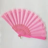 High Quality Plastic Hand Folding Fan With Custom Logo For Summer Party Gift Hand Handles Wedding Party Dance Fan