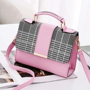 High Quality PU Leather Womens Messenger Bag Fashion Designers Portable Small Square Tote with Crossbody Shape Handbags