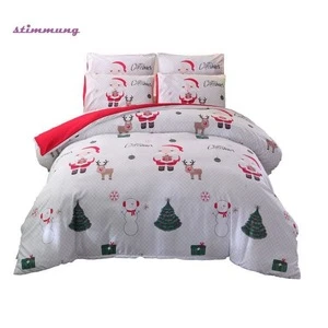 High Quality Queen Size Home 3D Quilt Bedding Set Christmas Bedding Sets Duvet Cover
