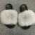 Import High quality soft women custom fur slippers faux fur slide sandals from China