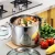 Import High Quality Stainless Steel Stockpot 26cm Induction Gas Cookware with Glass Lid from China