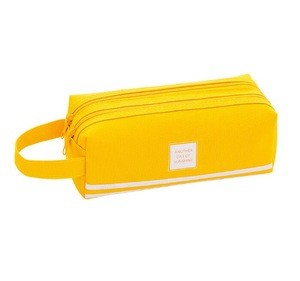 High quality stationery school supplies / multifunction double pencil case / creative large capacity handle pen bag