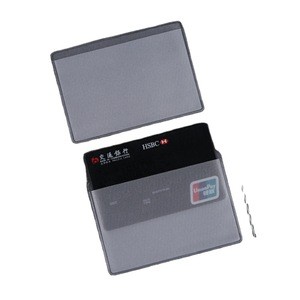 High quality transparent card holder for bank credit ID card, frosted waterproof card protectors sleeves with low MOQ
