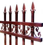 High security metal picket iron decorative aluminum fence panel
