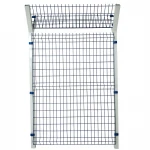 High Security Y Post Airport Fence With Razor Barbed Wire Welded Fence Panel