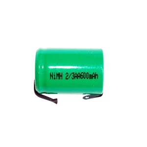 high/flat top reliable supplier 1.2v Nimh battery ni-mh 1.2v 2/3aa 750mah rechargeable batteries for cordless telephone