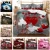 Import Holiday gifts 3D printing bedding set Festival love Comforter Bedding Sets  duvet cover 3 pcs king size Home textile bedding set from China