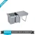 Import home appliance plastic waste container kitchen recycling pull out bin cabinet bin from China