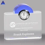 Home Decoration Simple Round Design 10 Inch Cheap Crystal Table Clock