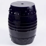 Home Furniture home 16 inch ceramic bar pedicure lab porcelain ottoman / garden stool