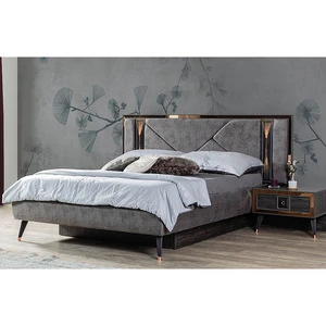 Home Furniture Queen Turkey Mdf High Gloss New Model Luxury Bedroom Set