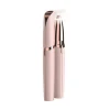Home use electric built-in Light 18K Gold Plated eyebrows trimmer Brows shaver hair remover