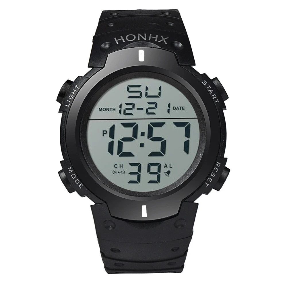 HONHX Brand Luxury Men Digital Watch Military Men Outdoor Electronic Day Date Clock Sport LED Wrist Watch
