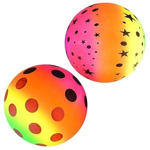 Hot New Product 6 Inch Custom Rainbow Ball Bouncing Ball Inflatable Beach Ball Toys