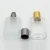 Import Hot Sale 1oz 30ml Clear Frosted Glass Perfume Bottle With Aluminum Atomizer from China